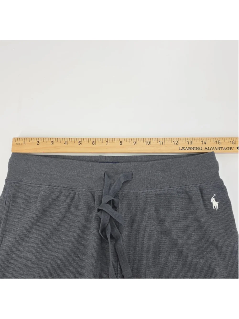 Polo Ralph Lauren Waffle Knit Lounge Set Mens M Gray Cotton Thermal Pajama...
